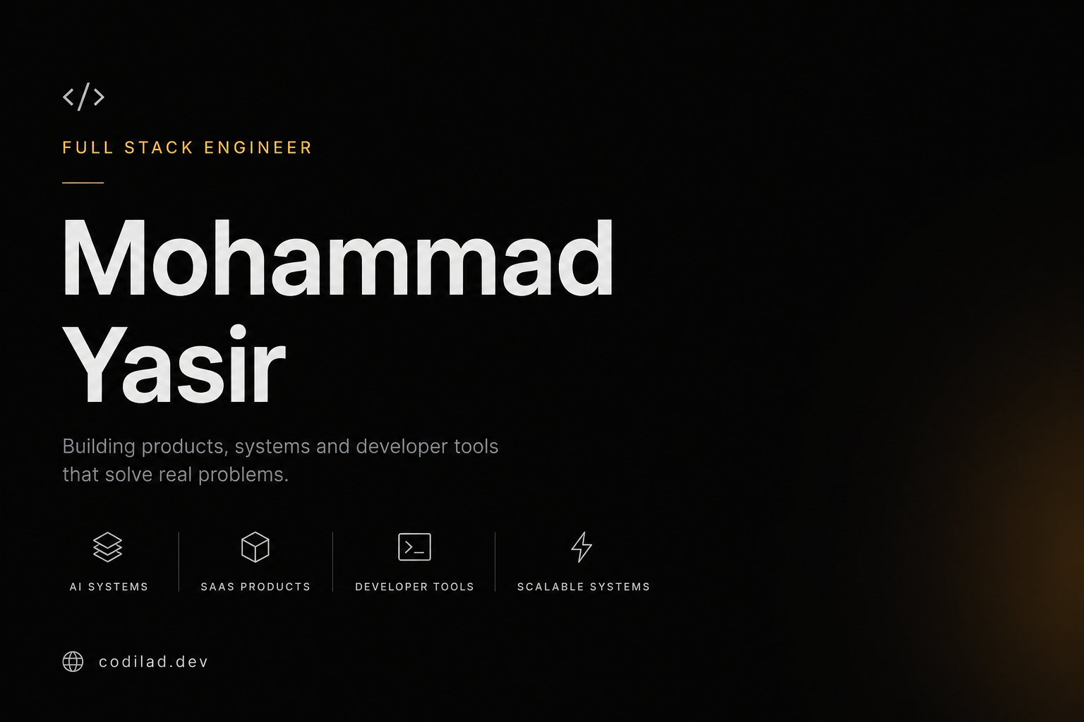 Mohammad Yasir | Full Stack Engineer